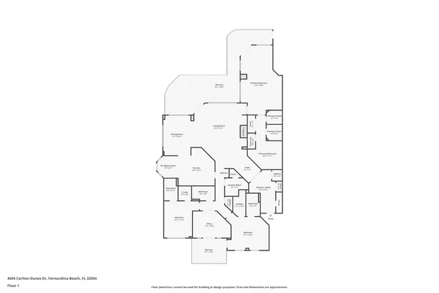 a kitchen with a sink and view of living room with kitchen island