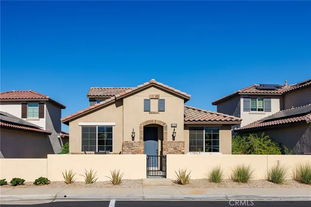 a view of a terrace with furniture