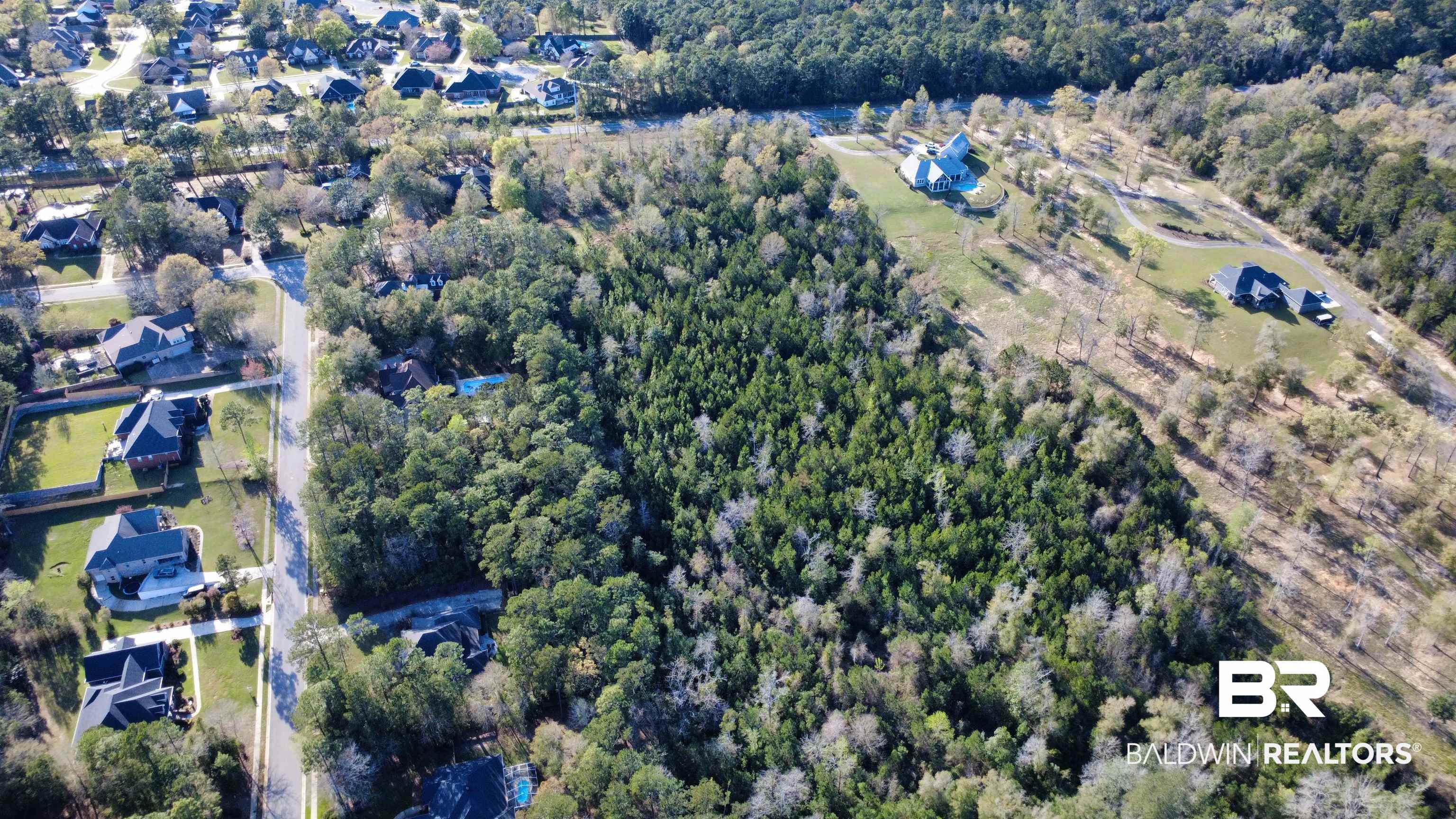 3 State Highway Daphne, AL 36527 - Photo 3 of 6 Aerial view of property's location featuring a forest