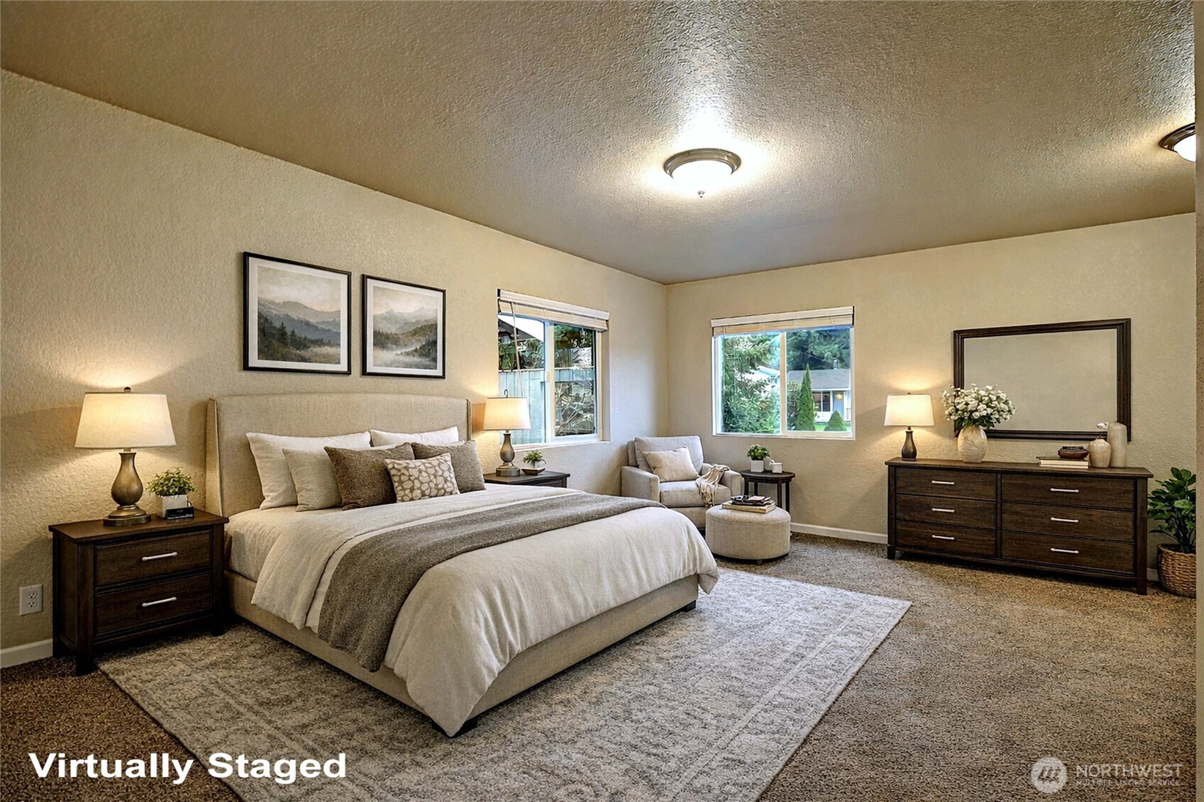 208 West Galena Street Granite Falls, WA 98252 - Photo 15 of 40 a bedroom with a bed and a dresser