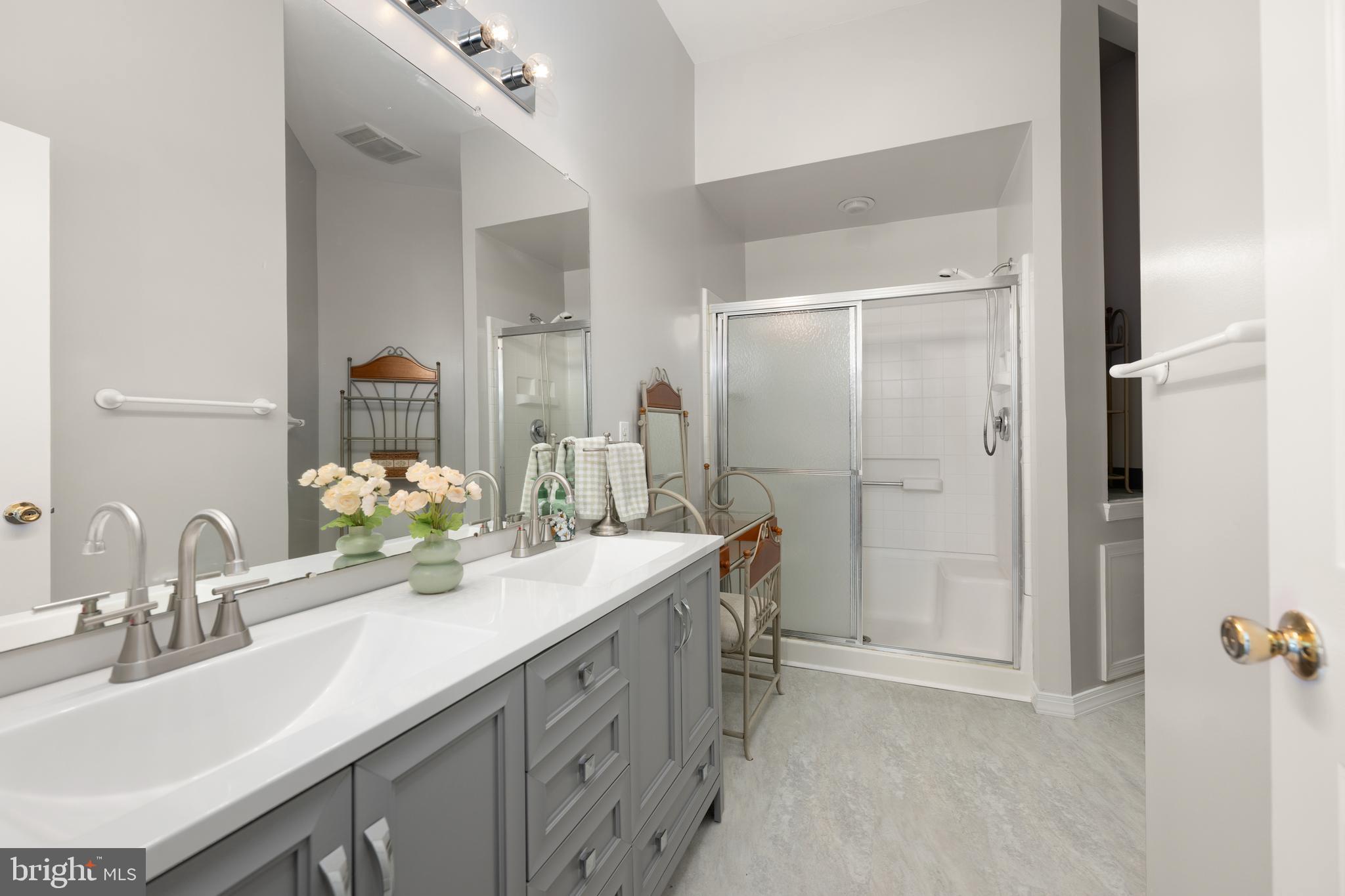 151 Redden Lane Middletown, DE 19709 - Photo 22 of 34 Primary Bathroom with new Cabinet & LVT Flooring