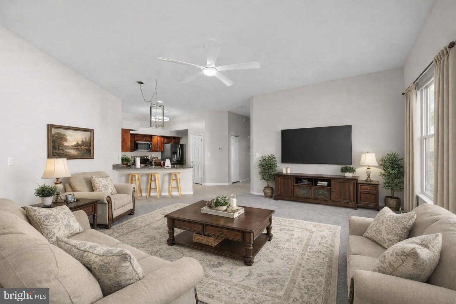 151 Redden Lane Middletown, DE 19709 - Photo 4 of 34 Great Room with high ceilings & Fan