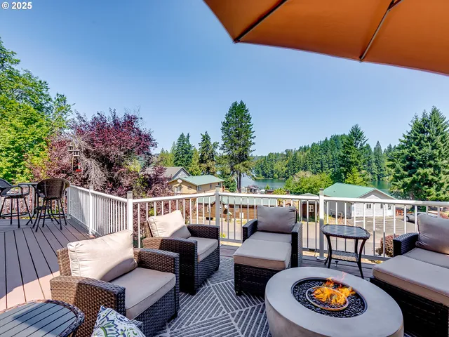 a outdoor living space with furniture and garden view