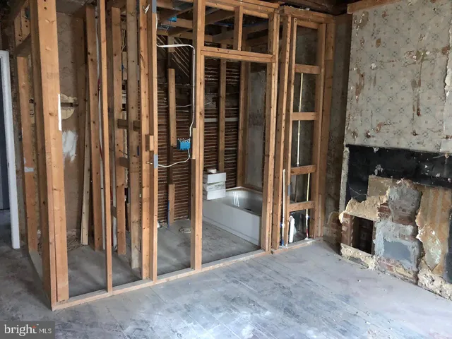 a close view of a closet