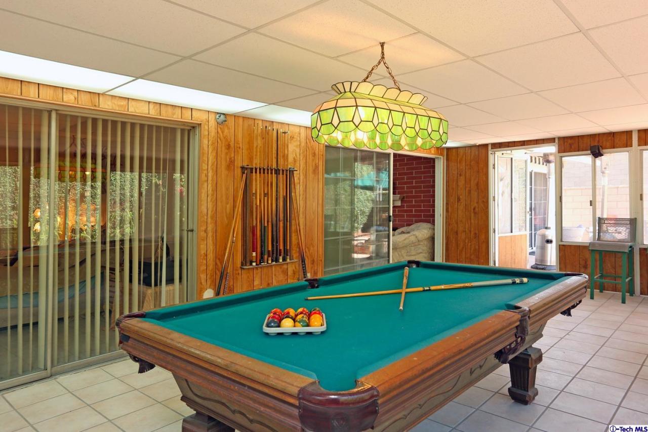 1023 North Old Ranch Road Arcadia, CA 91006 - Photo 28 of 32 a room with pool table and windows