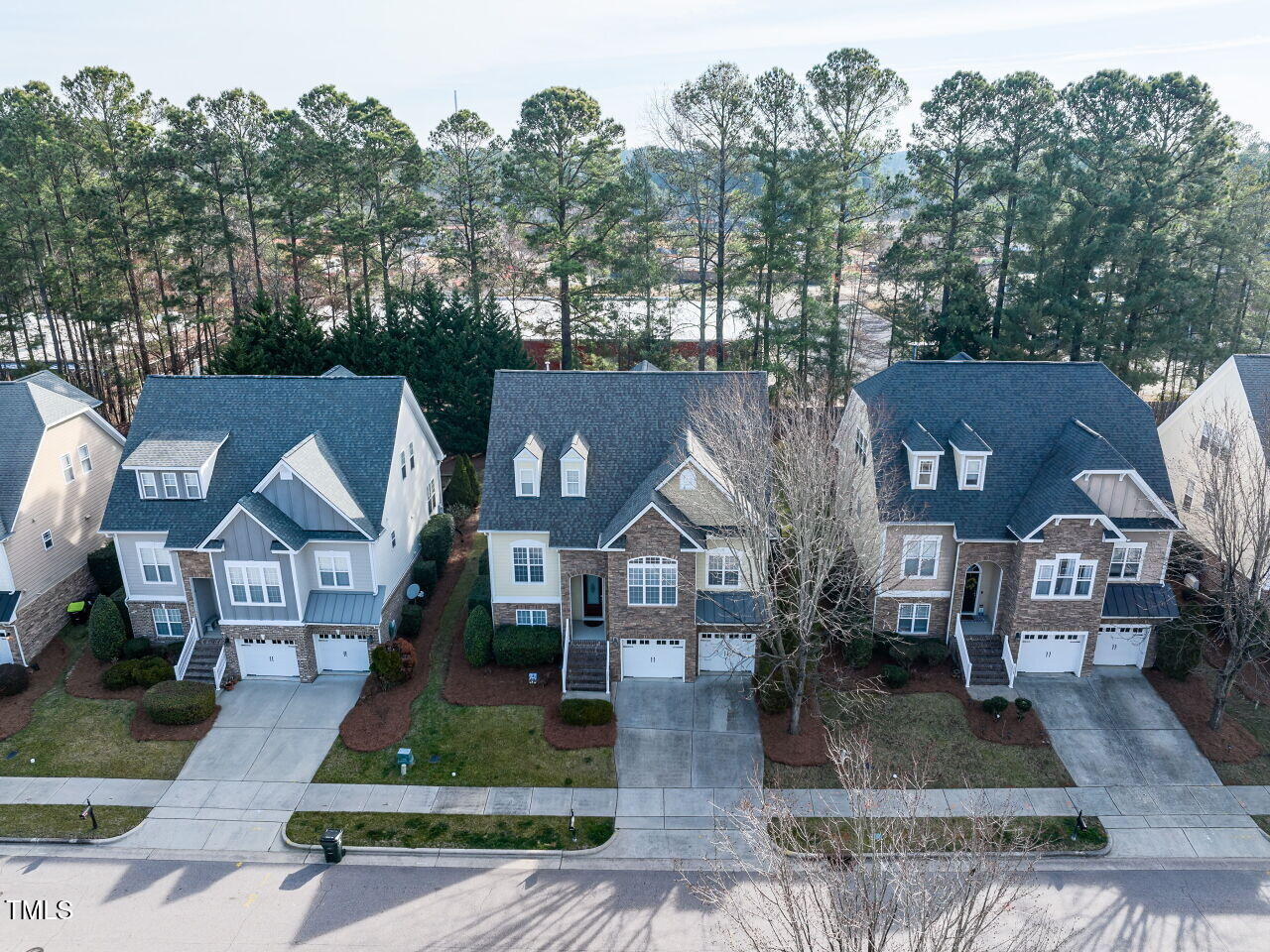 1028 Dotson Way Apex, NC 27523 - Photo 46 of 52 an aerial view of a house