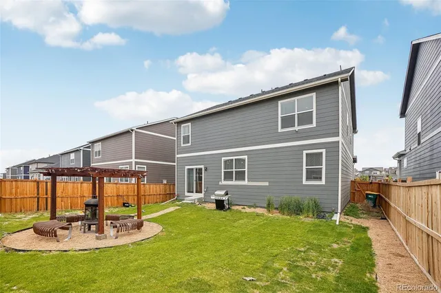 a house view with a garden space