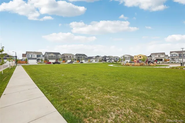 a view of building with ocean view