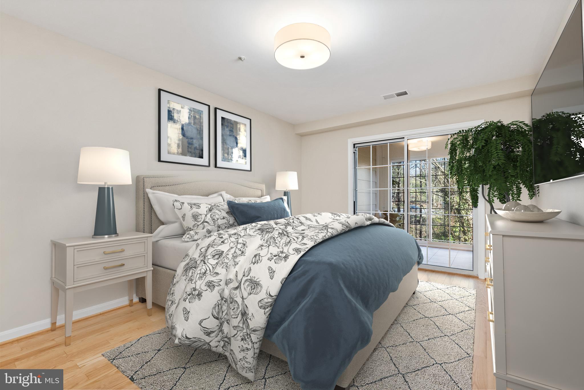 112 Kendrick Place, Unit 14 Gaithersburg, MD 20878 - Photo 11 of 37 Owner's suite with porch access & wooded views.