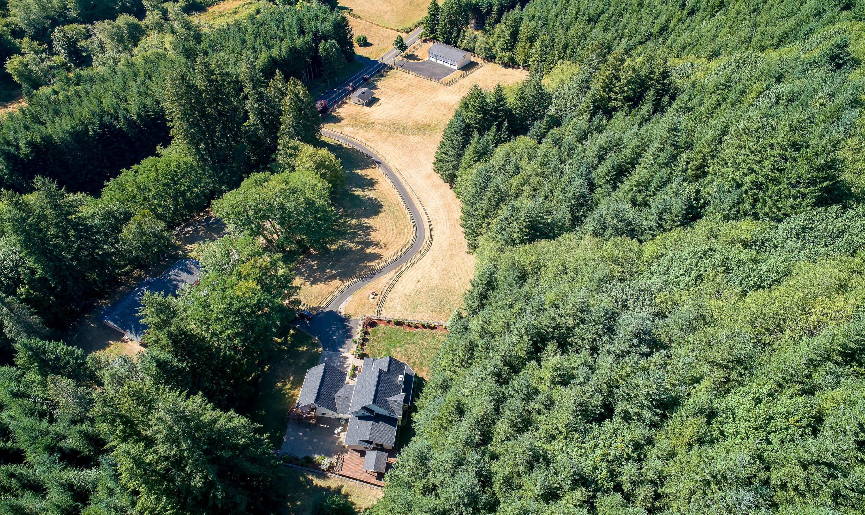 2536 Nashville Road Eddyville, OR 97343 - Photo 39 of 39 Drone view of home and property