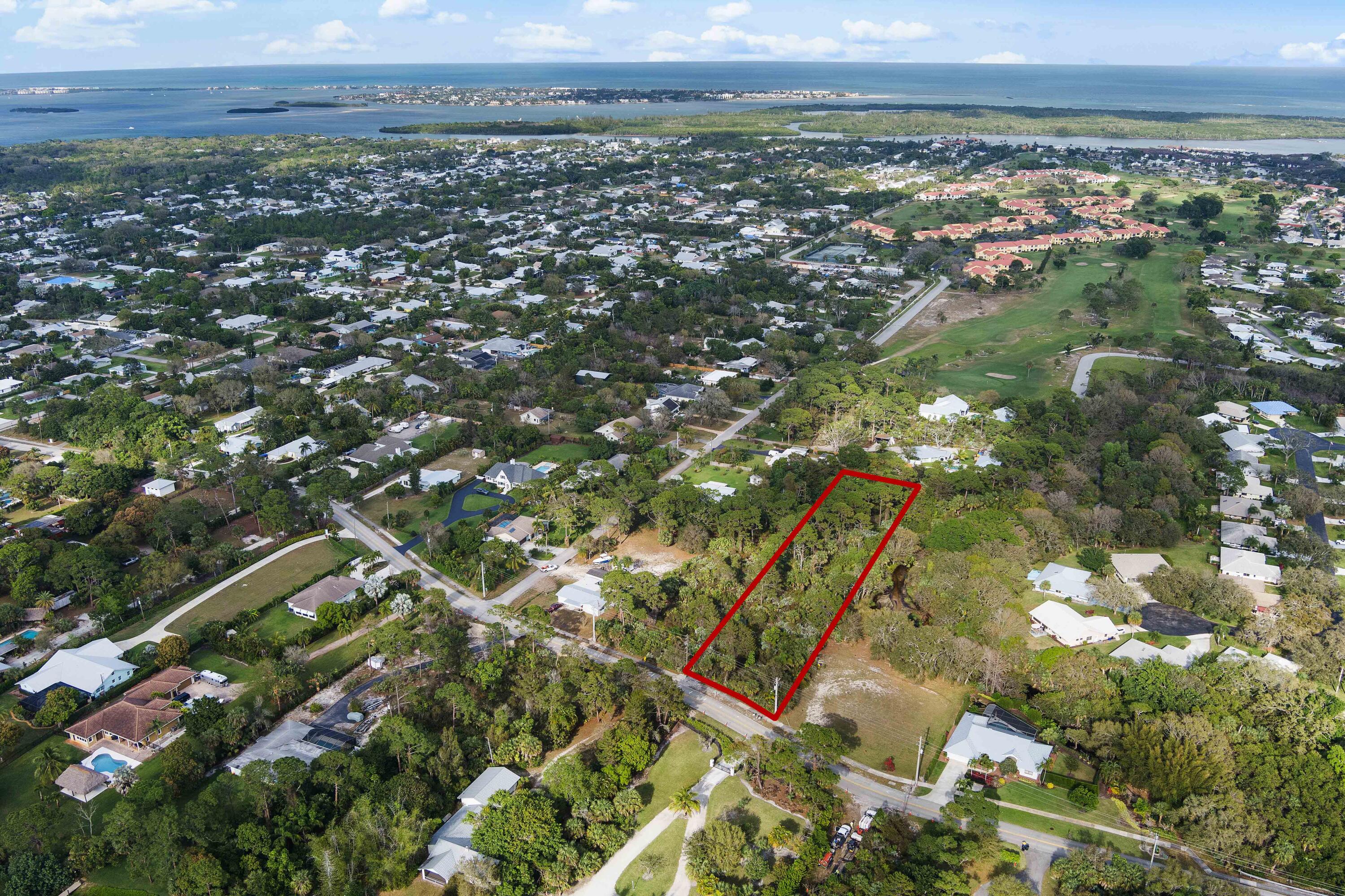 4975 Southeast Manatee Cove Road Stuart, FL 34997 - Photo 3 of 7 2. 2nd Drone shot w. Border