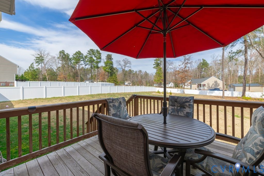241 Pleasant View Drive Aylett, VA 23009 - Photo 10 of 36 a view of a two chairs and table in the balcony