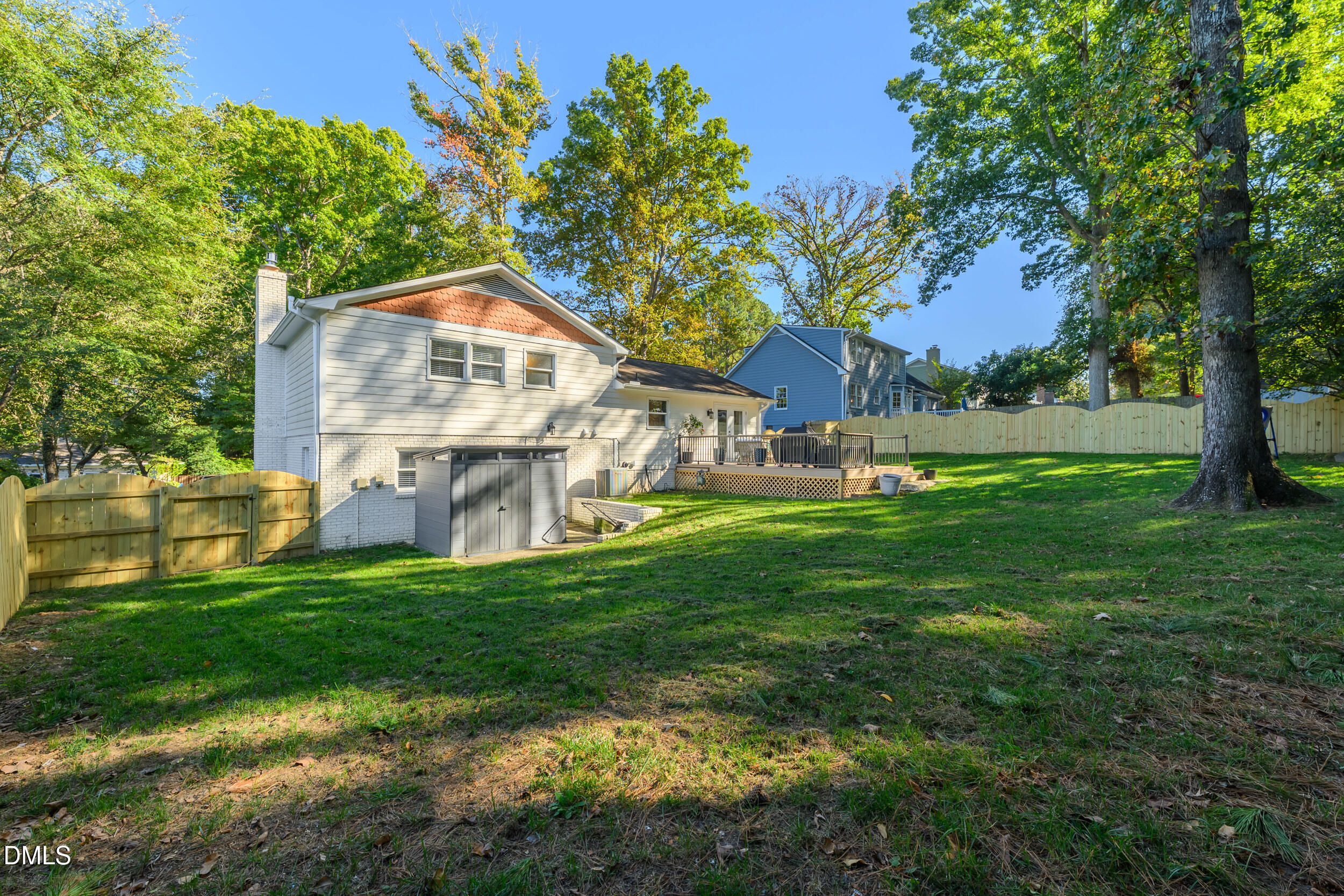5505 Knollwood Road Raleigh, NC 27609 - Photo 32 of 41 Spacious fenced in Backyard