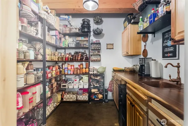 a view of storage and utility room