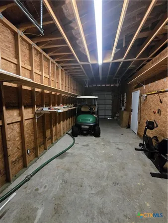 a outdoor dining space with furniture