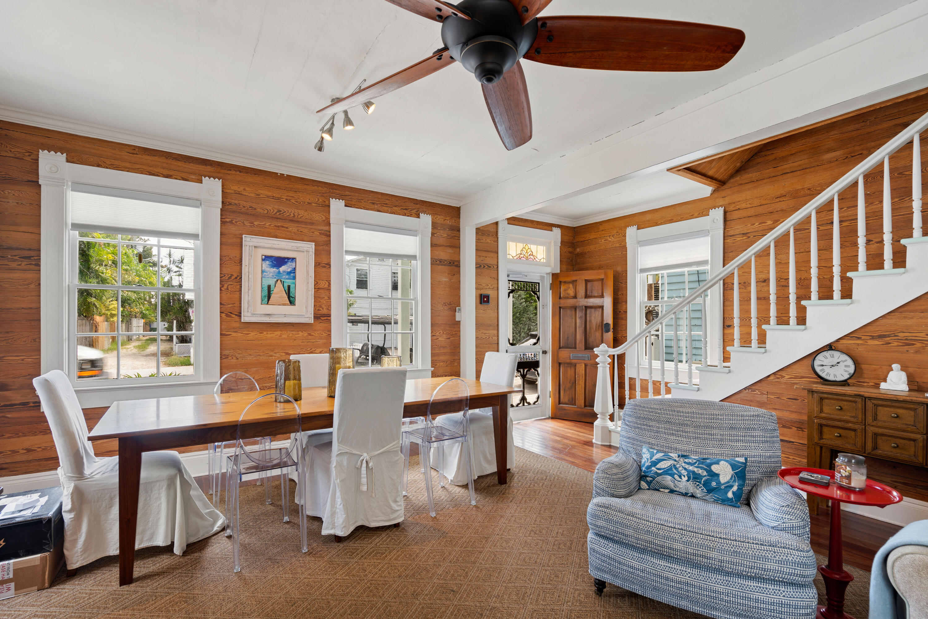 923 Eaton Street Key West, FL 33040 - Photo 12 of 42 a living room with furniture and floor to ceiling windows