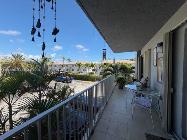 a view of balcony