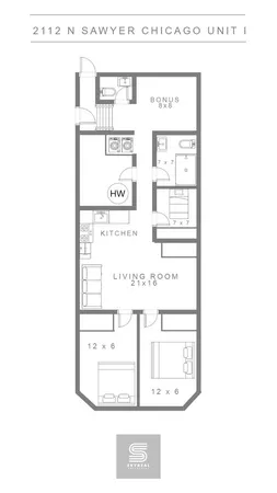 $2,850 | 2112 North Sawyer Avenue, Unit I, Chicago, IL 60647