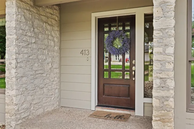 view of front door of house