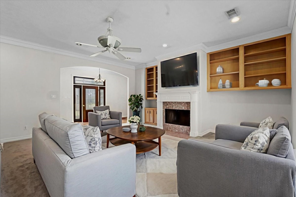 1607 Delta Lane Baytown, TX 77523 - Photo 13 of 48 The living room virtually staged.