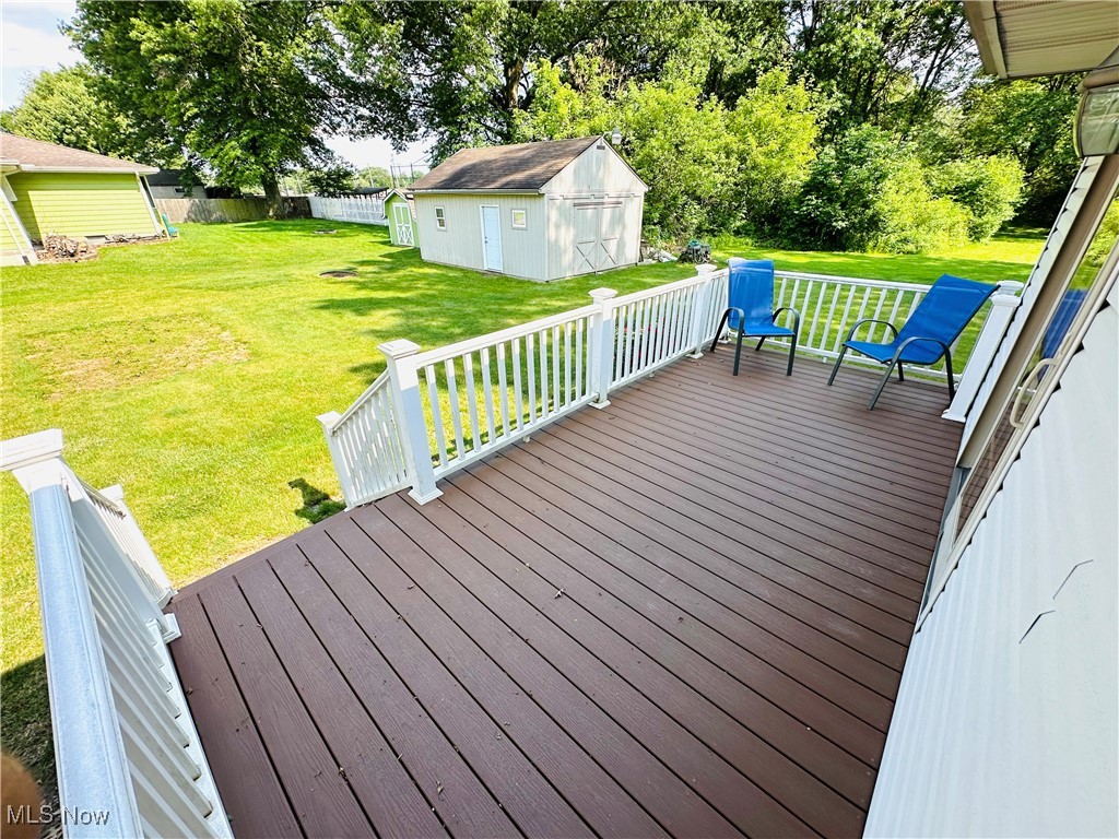 1684 Morris Street Mineral Ridge, OH 44440 - Photo 18 of 50 View of wooden deck