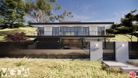 a view of house with a wooden fence