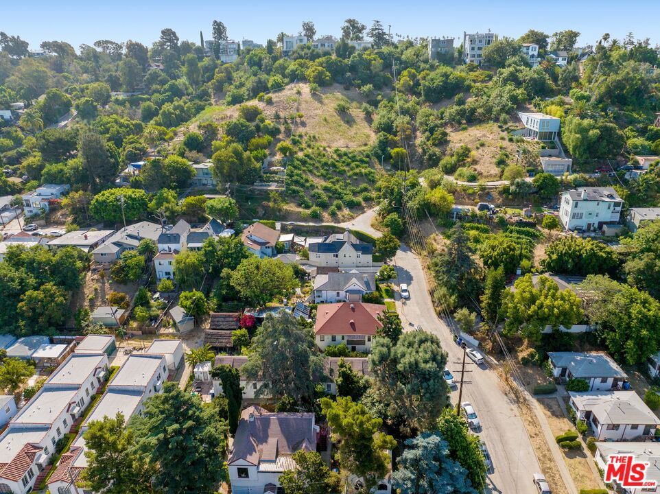 2100 Avon Street Los Angeles, CA 90026 - Photo 6 of 36 an aerial view of residential houses with outdoor space and trees