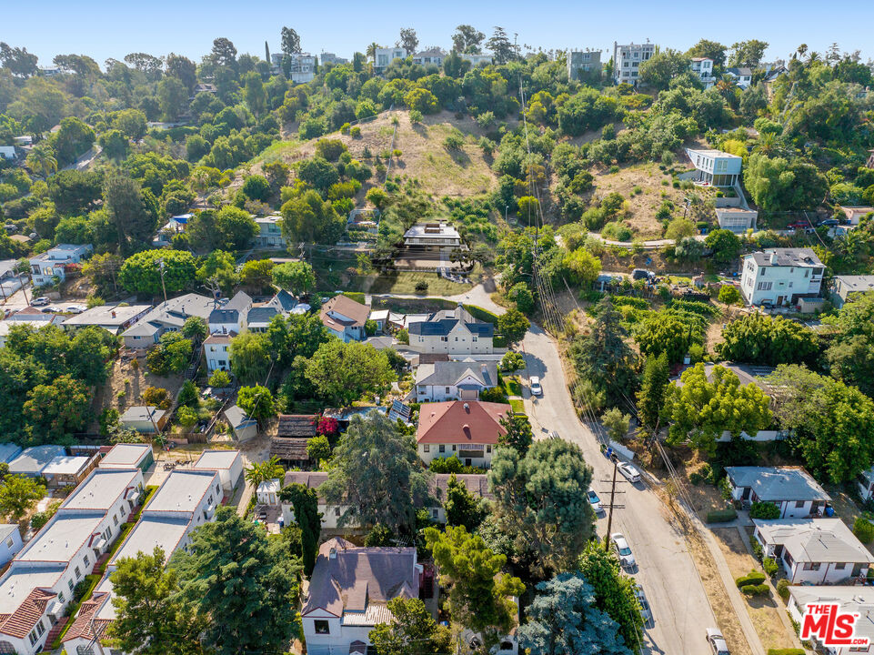2100 Avon Street Los Angeles, CA 90026 - Photo 7 of 36 an aerial view of residential houses with outdoor space