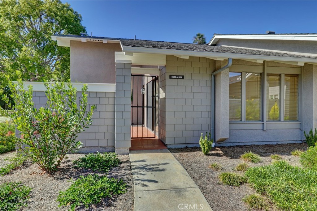 a front view of a house
