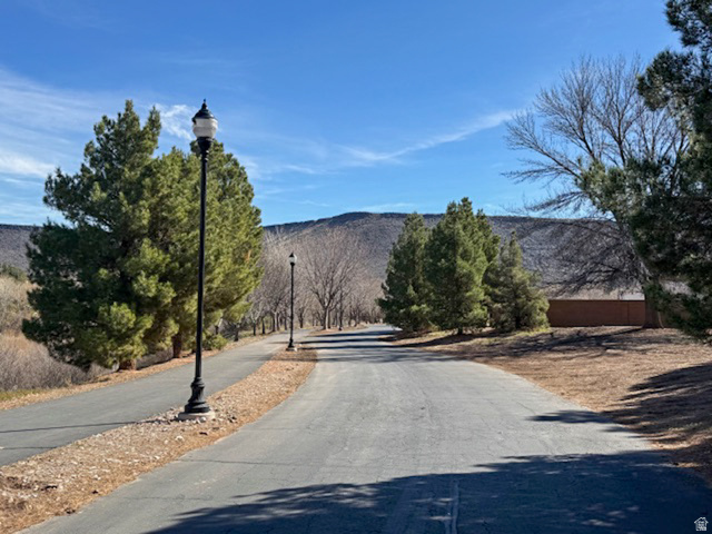 1825 West Mathis Park Place, Unit 46 St. George, UT 84770 - Photo 42 of 45 View of asphalt street featuring street lighting and a mountain view
