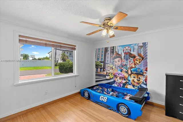 a living room with window