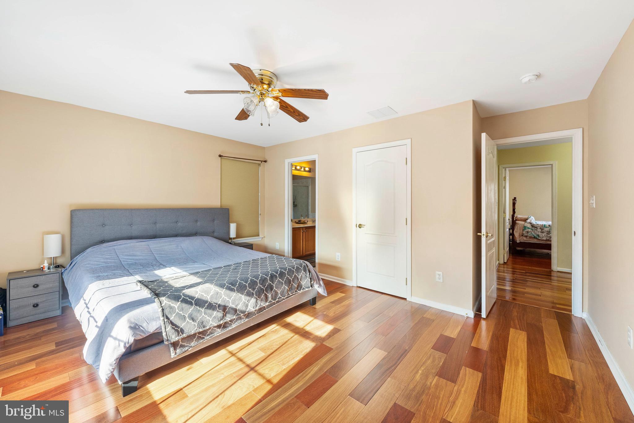 33 Cayuga Road Bordentown, NJ 08505 - Photo 11 of 30 a bedroom with a bed and a chandelier