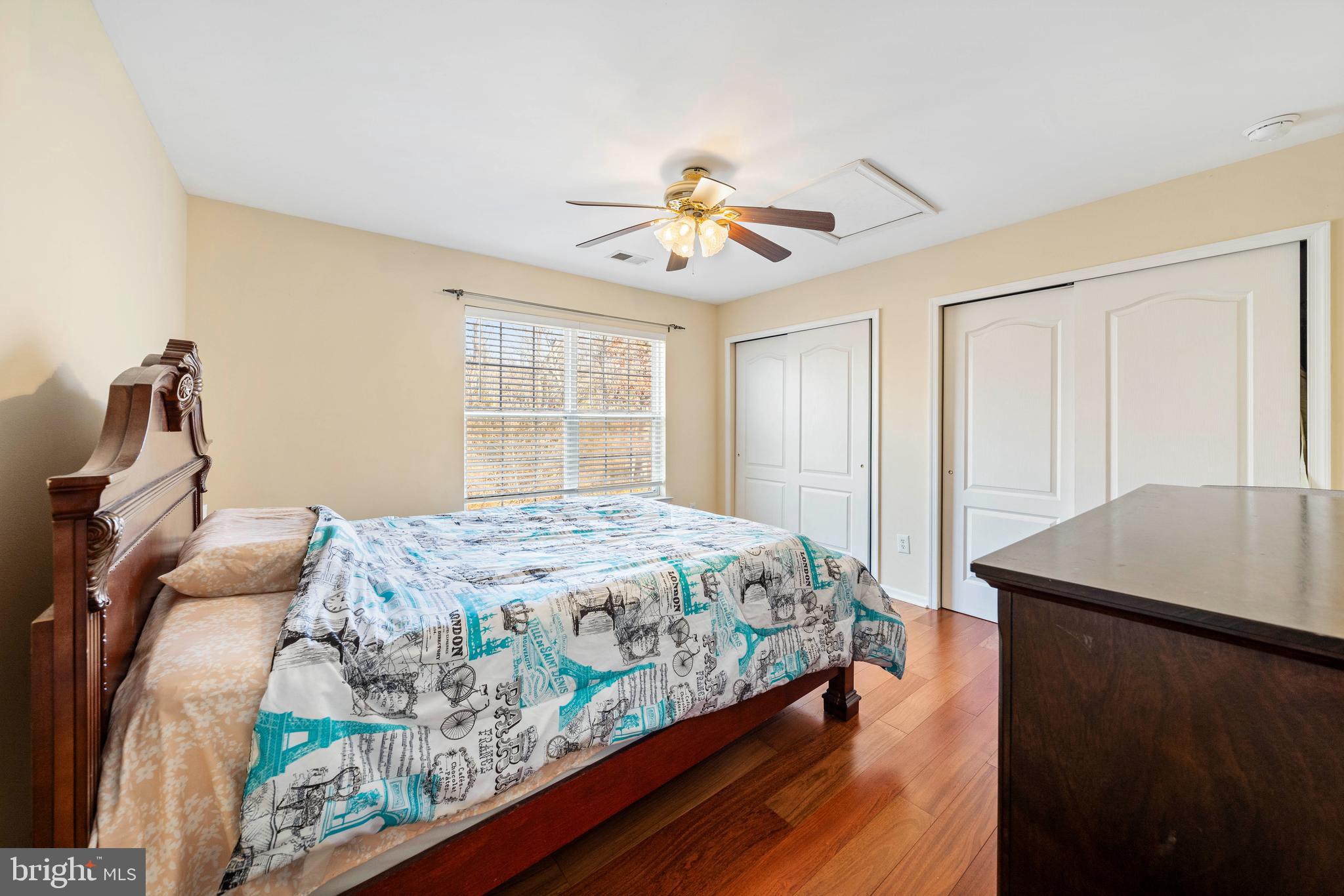 33 Cayuga Road Bordentown, NJ 08505 - Photo 17 of 30 a bedroom with a bed and a chandelier