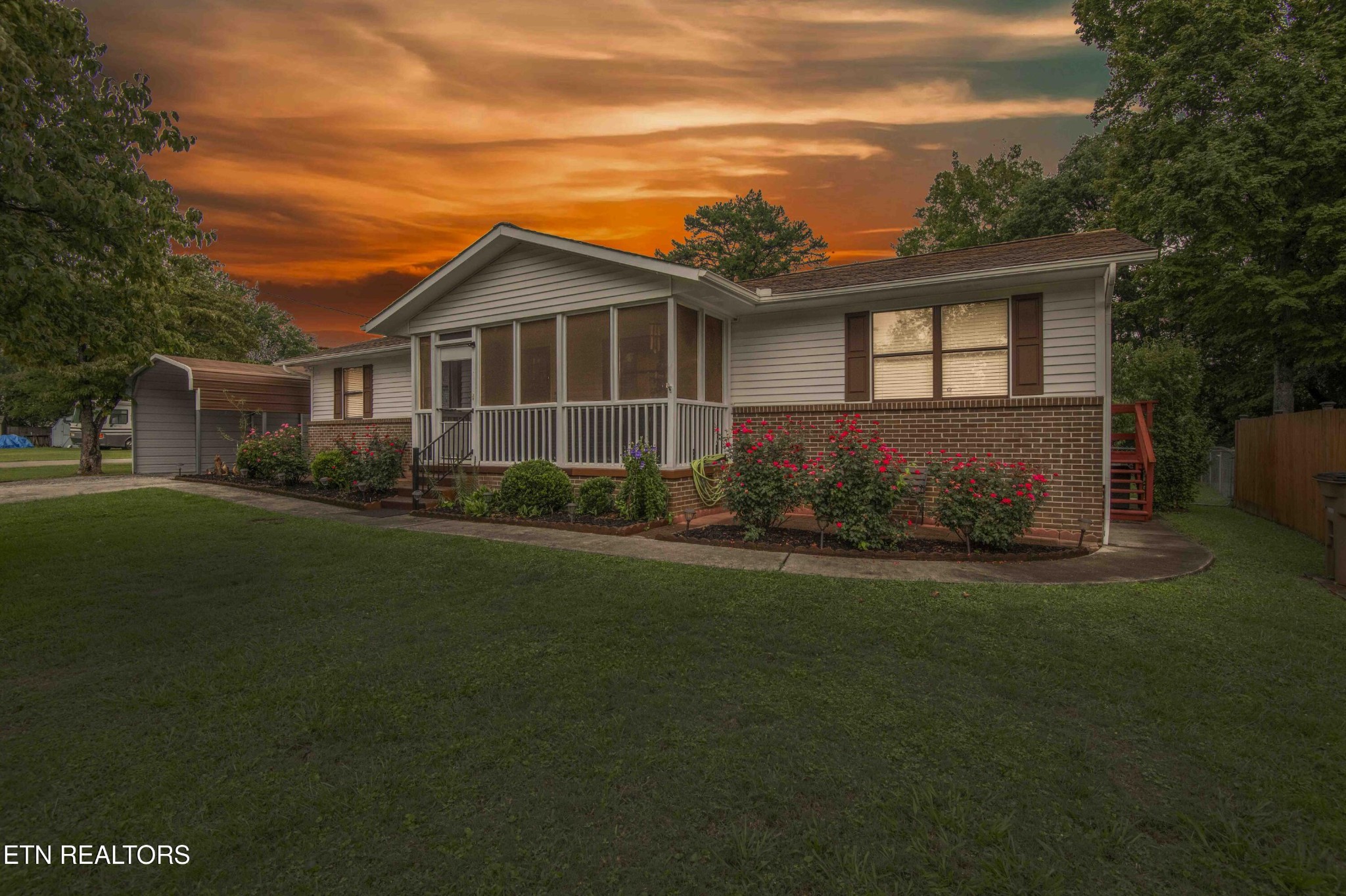 2206 Rambling Road Knoxville, TN 37912 - Photo 2 of 47 a front view of a house with garden
