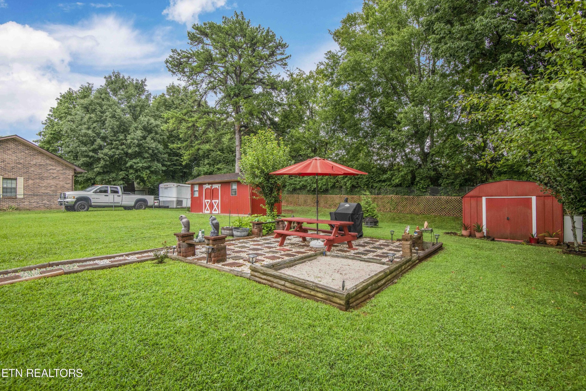 2206 Rambling Road Knoxville, TN 37912 - Photo 24 of 47 a view of a house with backyard sitting area and garden