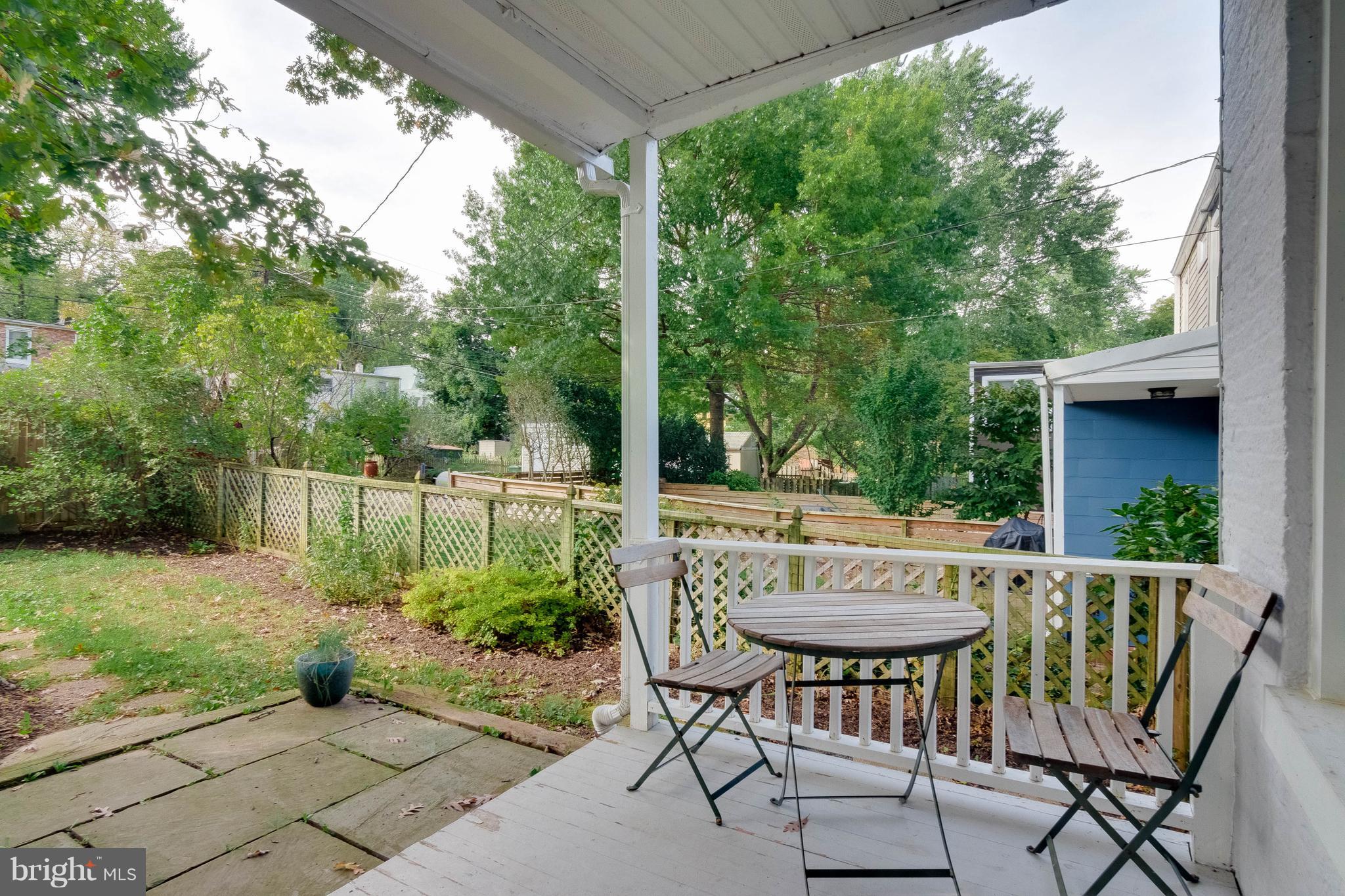 4524 Keswick Road Baltimore, MD 21210 - Photo 18 of 22 Rear porch overlooking quiet, shaded backyard