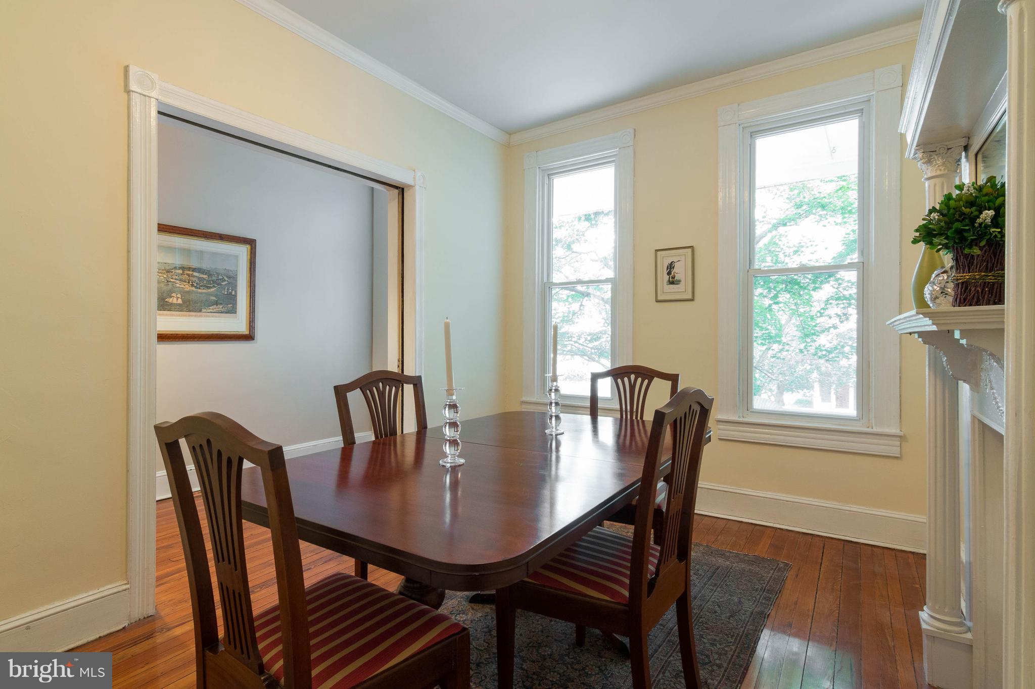 4524 Keswick Road Baltimore, MD 21210 - Photo 4 of 22 Front room with pocket doors