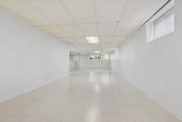 a view of a room with an empty space