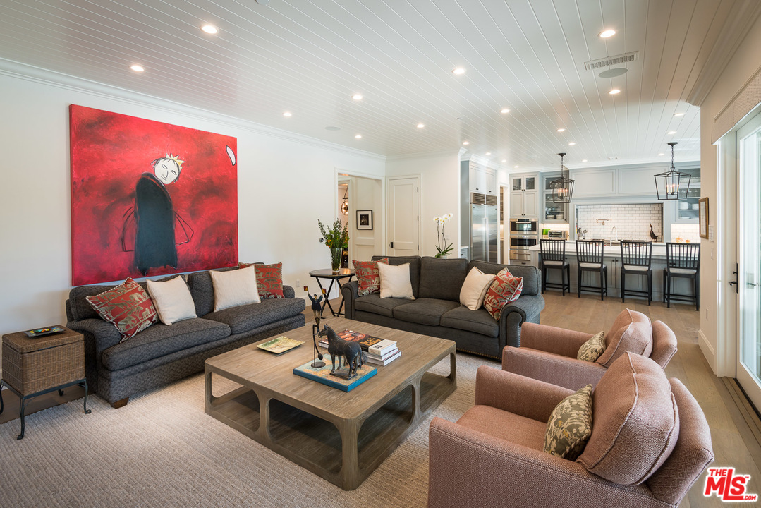 222 20th Street Santa Monica, CA 90402 - Photo 12 of 44 a living room with stainless steel appliances furniture and kitchen view