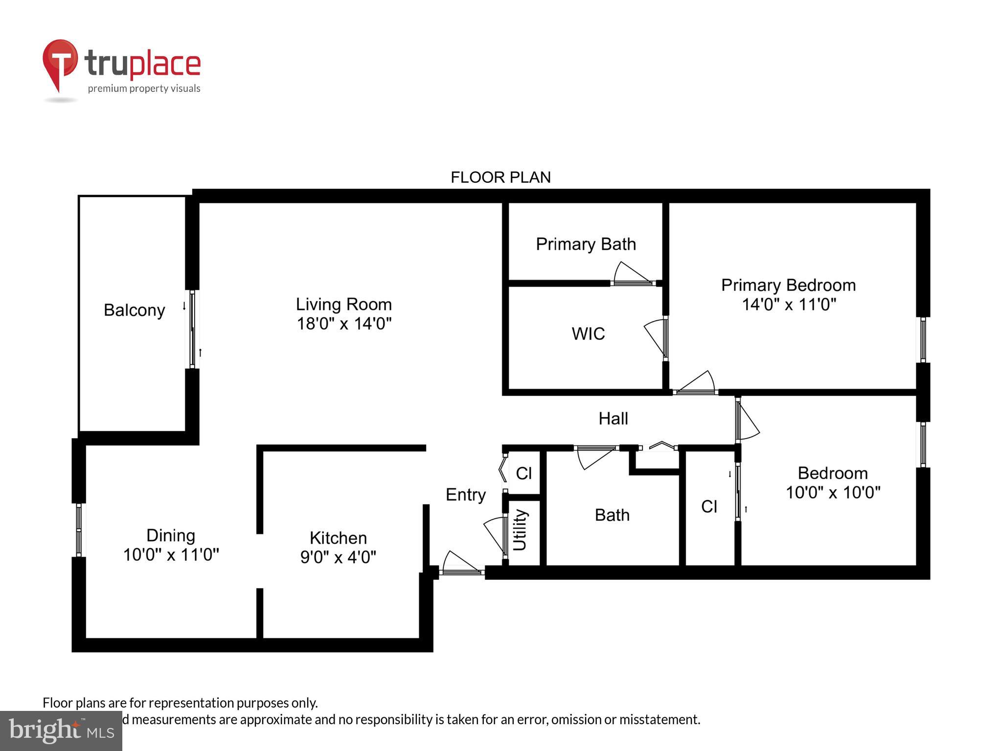 1416 Northgate Square, Unit 12B Reston, VA 20190 - Photo 23 of 23 Floor Plan