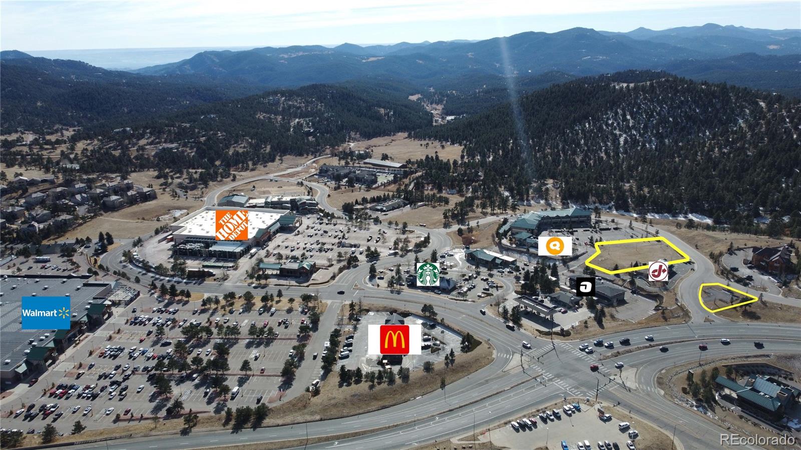 Hotel Way Evergreen, CO 80439 - Photo 4 of 4 an aerial view of residential houses with outdoor space
