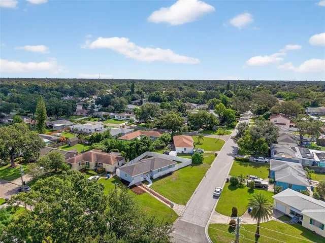 an aerial view of a city