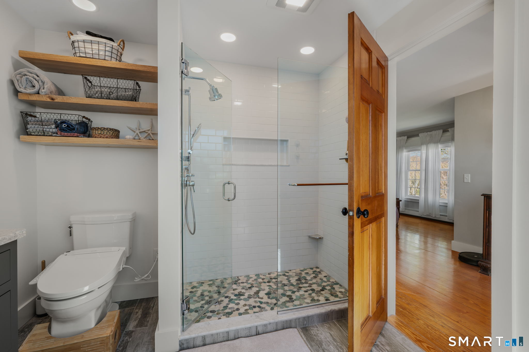21 Hefflon Farm Road Old Lyme, CT 06371 - Photo 24 of 40 Primary bathroom with gorgeous shower