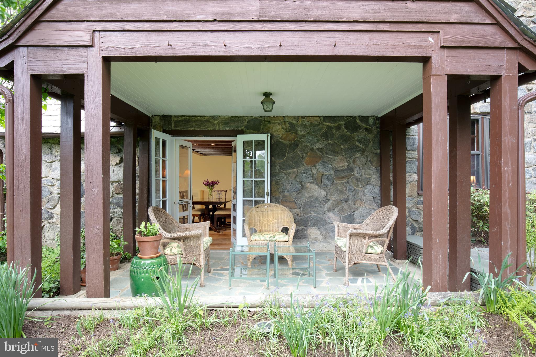408 Upper Gulph Road Strafford, PA 19087 - Photo 18 of 20 Covered Porch and Garden