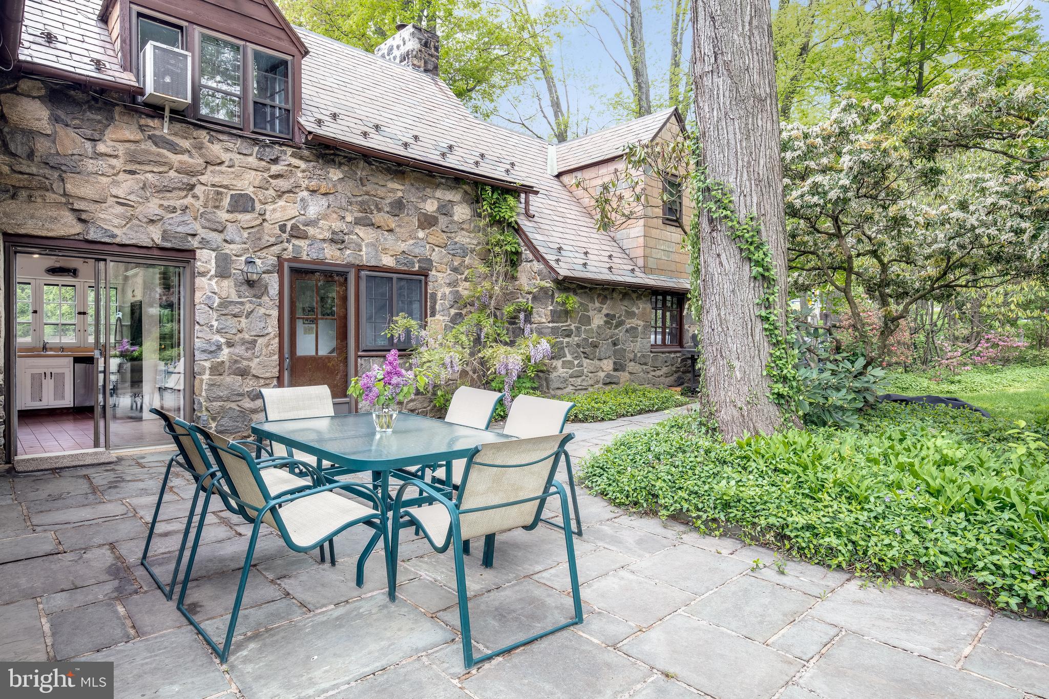408 Upper Gulph Road Strafford, PA 19087 - Photo 19 of 20 Flagstone Terrace off Kitchen