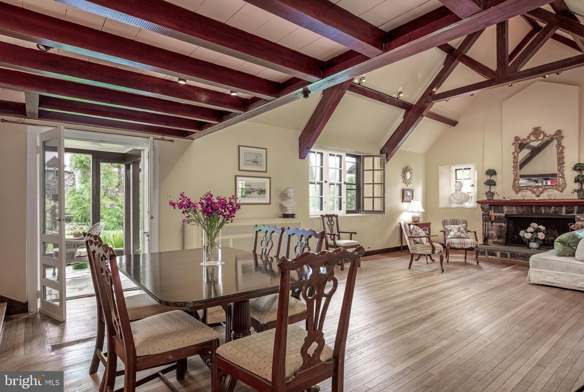 408 Upper Gulph Road Strafford, PA 19087 - Photo 7 of 20 Dining Area and Seating Area of LR/DR Combination