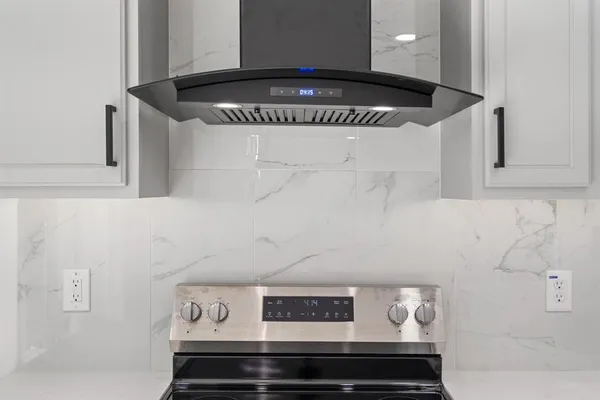 a close view of stove