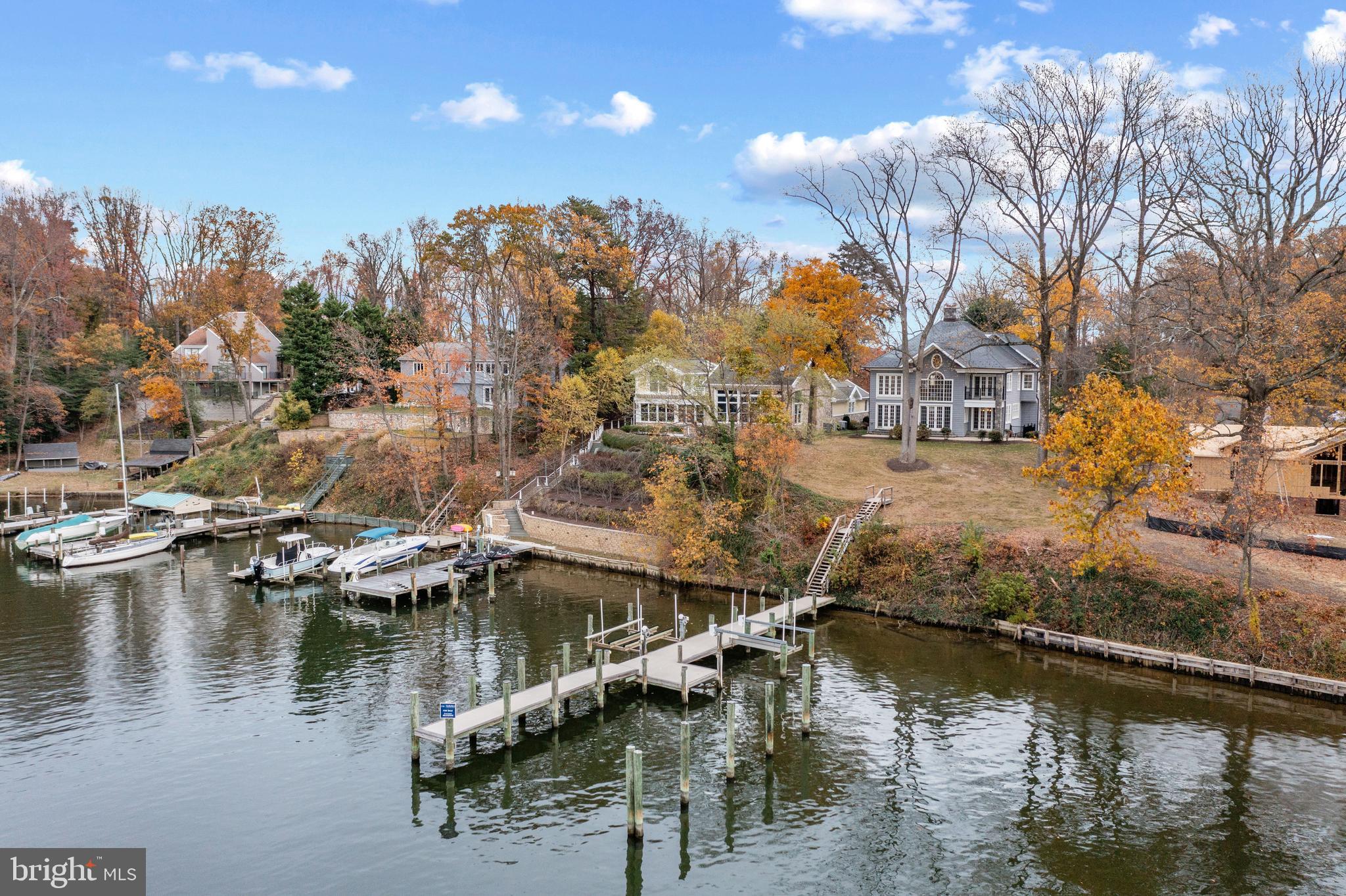 530 Edgewater Road Pasadena, MD 21122 - Photo 32 of 42 Deep water pier w/ 2 boat lifts & multiple slips