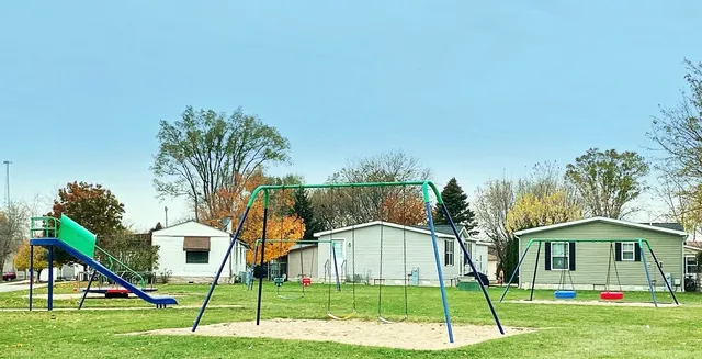a house view with a garden space