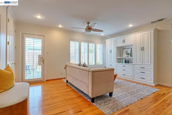 a bed room with a bed and a couch